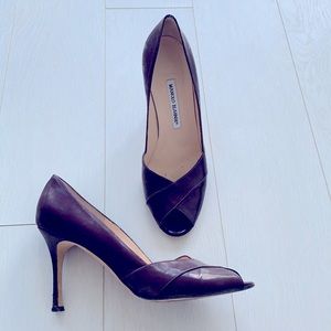 Manolo Blahnik Ruby Red Pumps